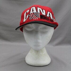 Team Canada Soccer Hat (VTG) - 1994 World Cup Oversize Script - Adult Snapback